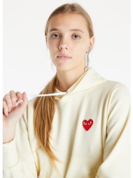 φούτερ comme des garçons play sweatshirt knit hoodie ivory s