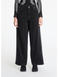 παντελόνια adidas adicolor denim 3-stripes track pants black 28/30