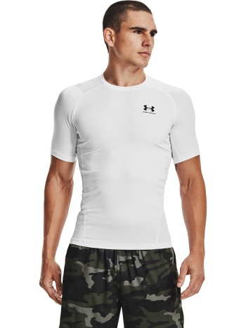 μπλουζάκι under armour hg armour comp ss white/ black m σε προσφορά