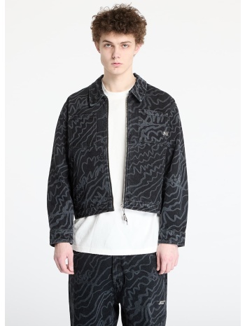 μπουφάν ftshp silver lining denim jacket unisex black s σε προσφορά