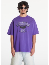 μπλουζάκι a bathing ape garment dye rhinestone logo relaxed fit short sleeve tee purple xl