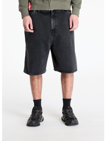 βερμούδες carhartt wip rivet short black stone washed xs σε προσφορά