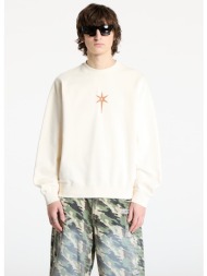 φούτερ marcelo burlon county goth boxy crewneck ecru brown s