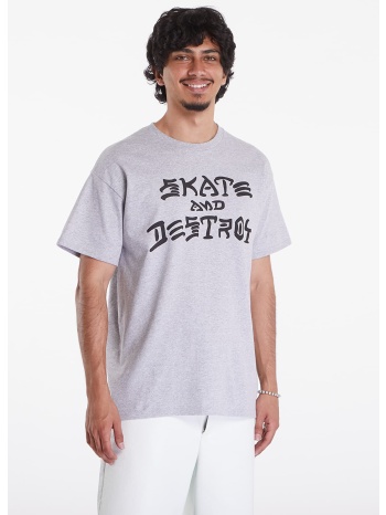 μπλουζάκι thrasher skate and destroy t-shirt grey s σε προσφορά