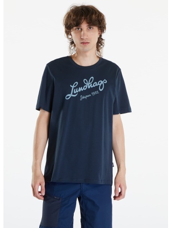 μπλουζάκι lundhags järpen logo t-shirt m deep blue xl