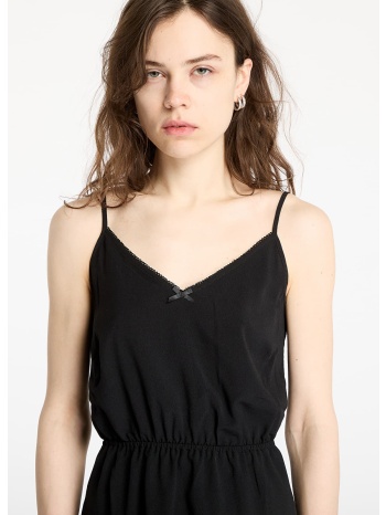 tommy jeans essential strap dress black xs σε προσφορά
