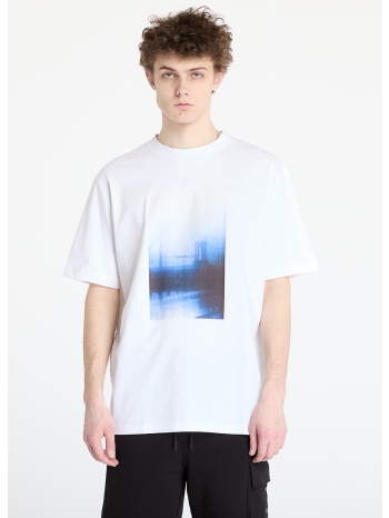 μπλουζάκι calvin klein jeans hazy city tee white s σε προσφορά
