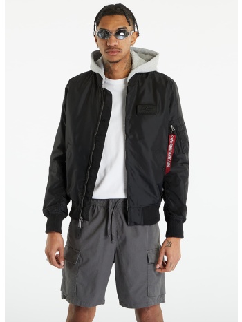 μπουφάν alpha industries ma-1 tt hood black s