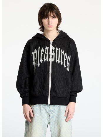 φούτερ pleasures twitch knitted zip hoodie black s σε προσφορά