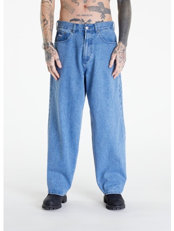 παντελόνια obey bigwig baggy denim light indigo w30 σε προσφορά