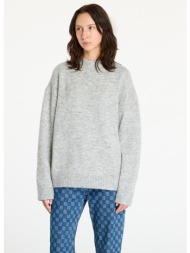 πουλόβερ calvin klein jeans textured loose sweater gray s