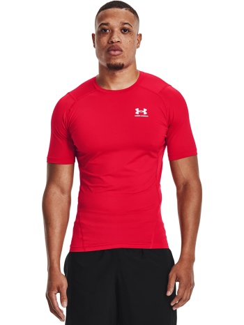 μπλουζάκι under armour hg armour comp ss red/ white l σε προσφορά