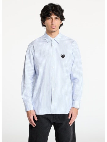 πουκάμισα comme des garçons play black heart striped shirt σε προσφορά