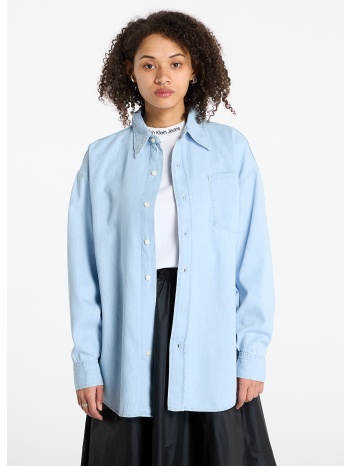 πουκάμισα calvin klein jeans oversized longsleeve denim σε προσφορά