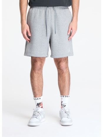 jordan brooklyn fleece men`s shorts carbon heather/ white m σε προσφορά