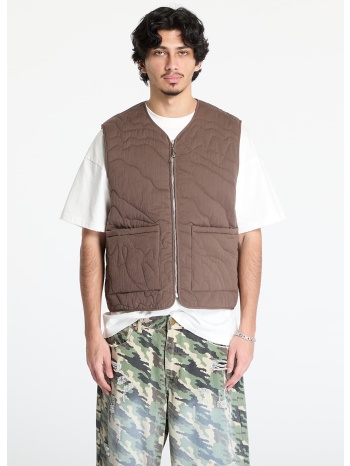 ftshp silver lining quilted vest unisex brown xs σε προσφορά
