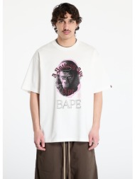 μπλουζάκι a bathing ape garment dye rhinestone ape head relaxed fit tee unisex ivory s