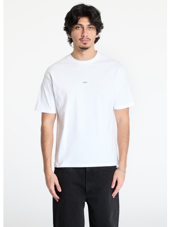 μπλουζάκι a.p.c. boxy micro logo t-shirt white/ black s σε προσφορά