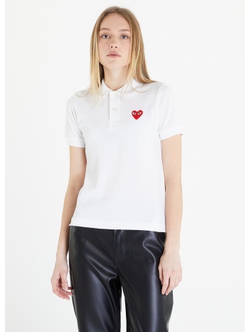 μπλουζάκι comme des garçons play heart logo polo short σε προσφορά