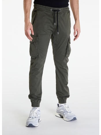 παντελόνια alpha industries cotton twill jogger grey/ black σε προσφορά