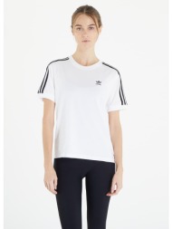 μπλουζάκι adidas 3 stripe tee white xs