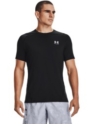 μπλουζάκι under armour hg armour fitted ss tee black/ white l