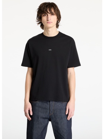 μπλουζάκι a.p.c. boxy micro logo t-shirt black s σε προσφορά