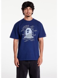 μπλουζάκι a bathing ape 31st anniversary japan ape head tee indigo m