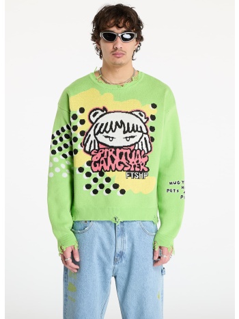 πουλόβερ ftshp x spiritual gangster sweater unisex green xs σε προσφορά