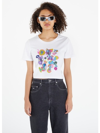 μπλουζάκι footshop romanian artist croptop white m σε προσφορά