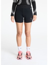 βερμούδες nike pro sculpt women`s high-waisted 5` biker shorts black/ white xs