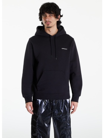 φούτερ carhartt wip script embroidery hoodie unisex black/ σε προσφορά