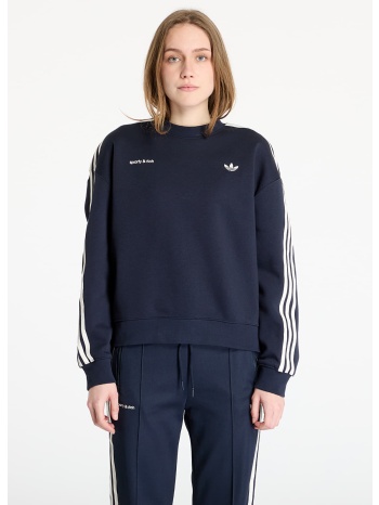 φούτερ adidas x sporty & rich sweatshirt night navy xs σε προσφορά