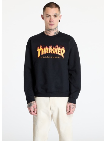 φούτερ thrasher flame crewneck black m