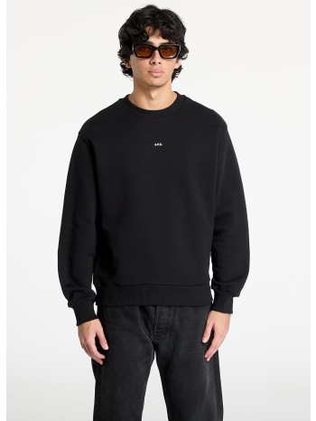 φούτερ a.p.c. boxy micro logo sweatshirt black s σε προσφορά