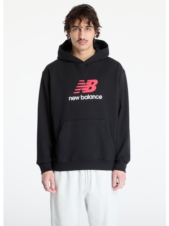 φούτερ new balance athletics french terry logo hoodie black σε προσφορά
