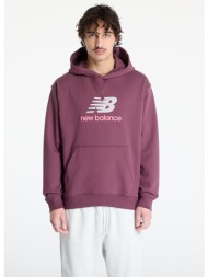 φούτερ new balance athletics french terry logo hoodie violet m