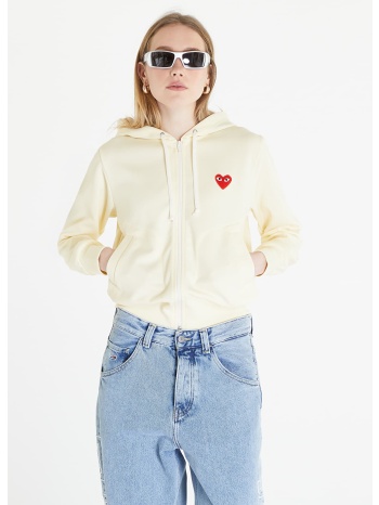 φούτερ comme des garçons play sweatshirt knit ivory m σε προσφορά