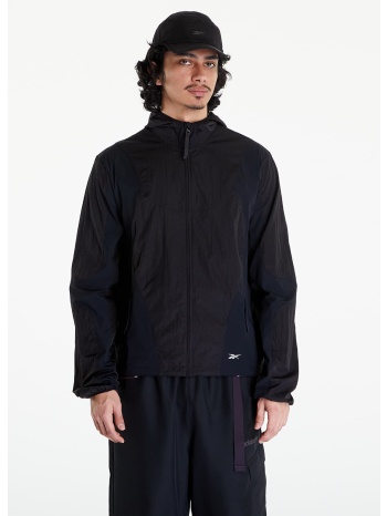 μπουφάν reebok paneled running jacket black l σε προσφορά