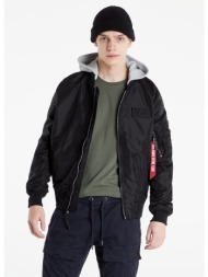 μπουφάν alpha industries ma-1 tt hood bp reflective jacket black s