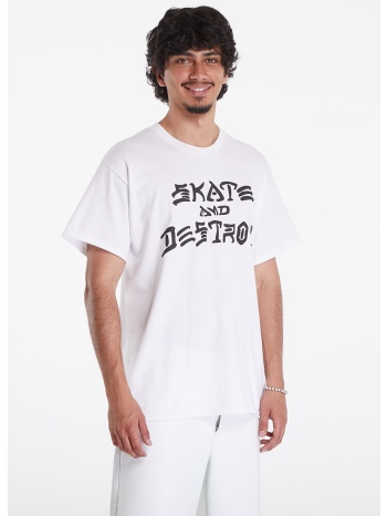 μπλουζάκι thrasher skate and destroy t-shirt white s