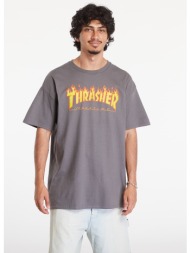 μπλουζάκι thrasher flame logo t-shirt charcoal gray s