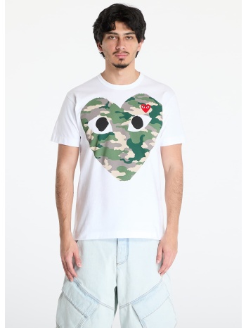 μπλουζάκι comme des garçons play red emblem knit t-shirt