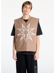 pleasures x slipknot goat padded vest beige l