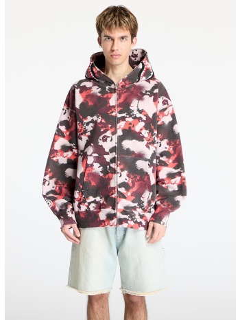 φούτερ a bathing ape map camo shark relaxed fit full zip