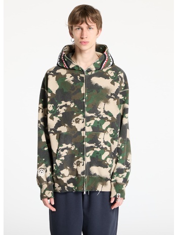 φούτερ a bathing ape map camo shark relaxed fit full zip σε προσφορά