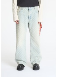 παντελόνια misbhv monogram ocean washed jeans pale blue 34