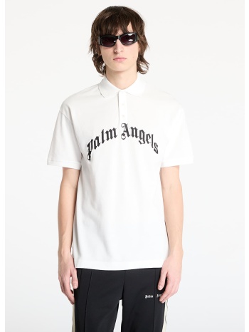μπλουζάκι palm angels curved logo shortsleeve polo t-shirt σε προσφορά