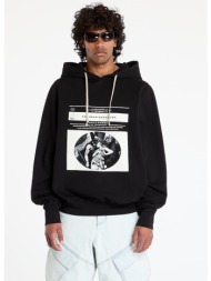 φούτερ rick owens drkshdw oversized hoodie black/ milk xs