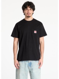 μπλουζάκι carhartt wip s/s pocket heart t-shirt unisex black/ red xs